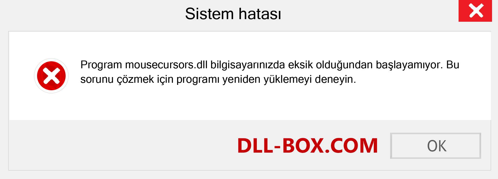 mousecursors.dll dosyası eksik mi? Windows 7, 8, 10 için İndirin - Windows'ta mousecursors dll Eksik Hatasını Düzeltin, fotoğraflar, resimler